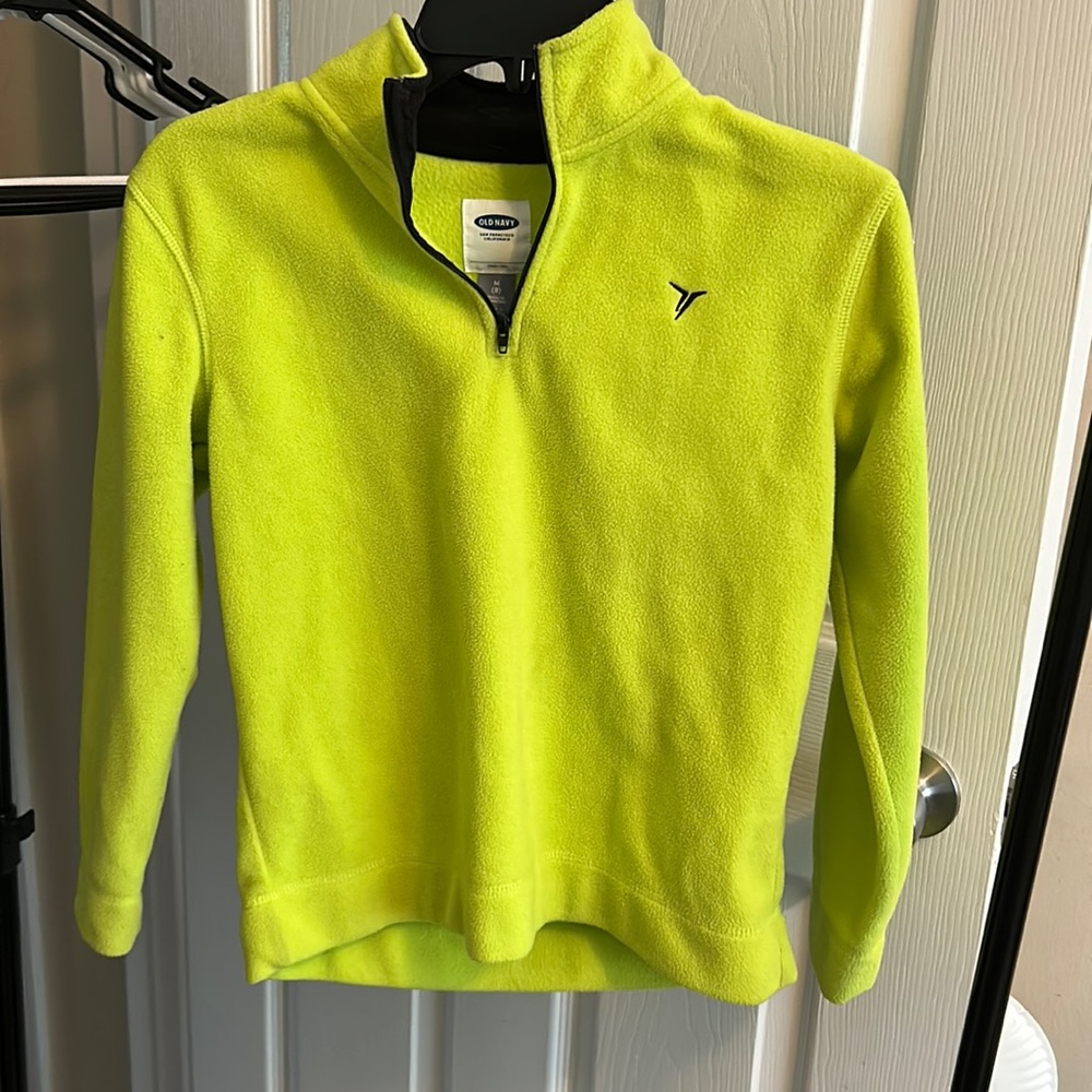 neon quarter zip